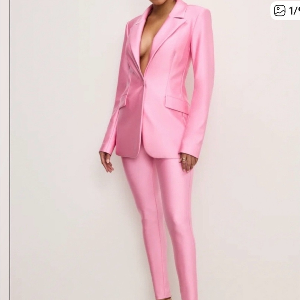 Good American Carnation Pink Compression Pants